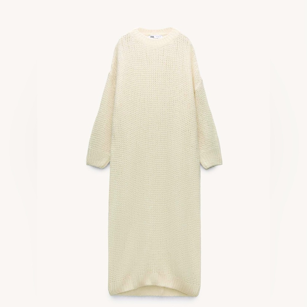 ZARA ALPACA BLEND KNIT DRESS STUNNING SIZE S. - Picture 5 of 9